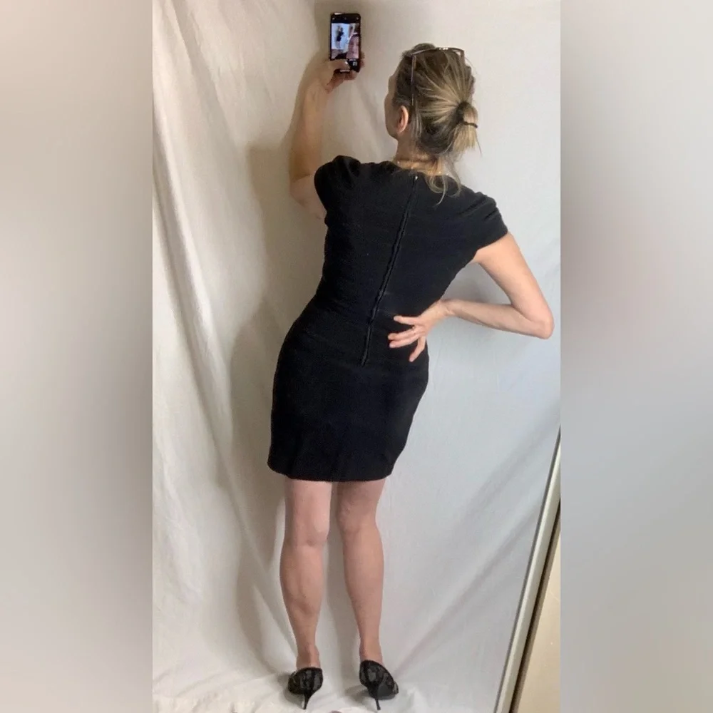 TADASHI HOLT RENFREW LITTLE BLACK DRESS - Picture 2 of 11